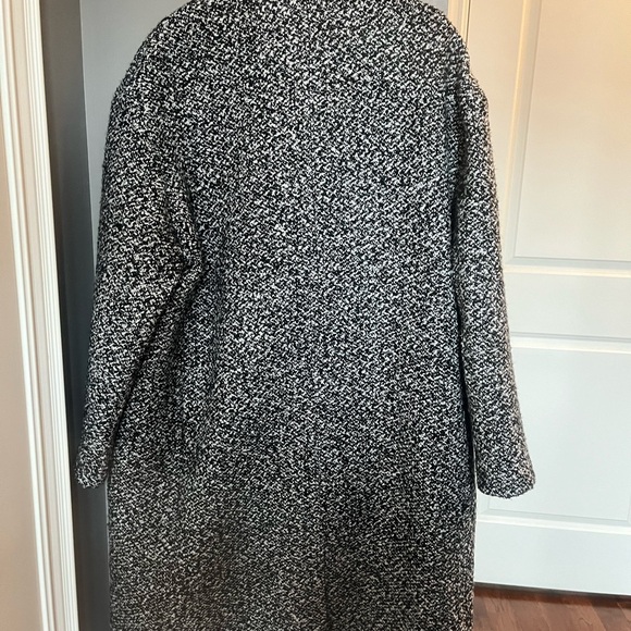 Zara Black and White Double Breast Coat - Picture 3 of 3